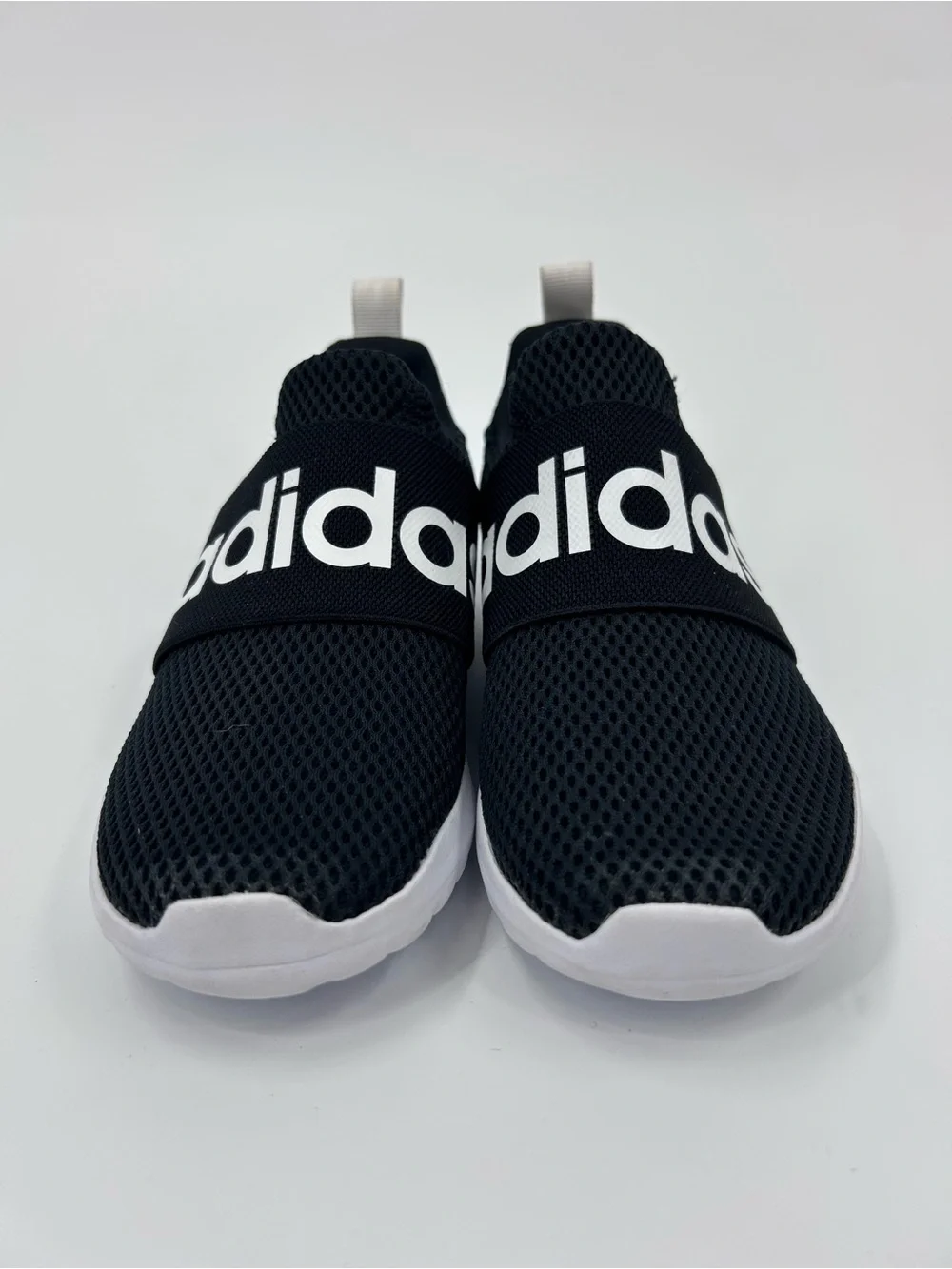 Adidas Kids Black Slip-On Athletic Shoes Youth Size 1